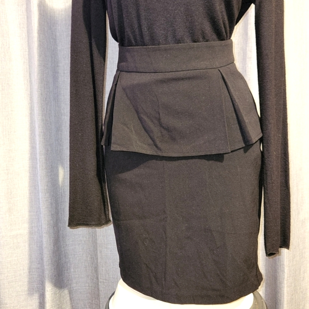 Peplum Pencil Skirt